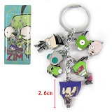 Budget Invasion anime metal key chain