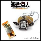 Attack on Titan anime necklace(white)