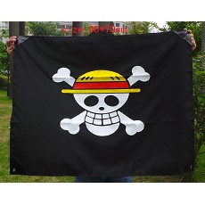 One Piece anime cos flag