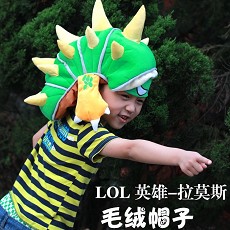 League of Legends cos plush hat