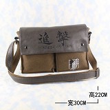 Attack on Titan anime canvas satchel bag