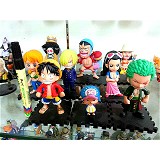 One Piece anime figures(9pcs a set)