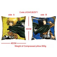 Attack on Titan double sides pillow (45X45)BZ871