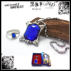 Kuroshitsuji anime necklace+ring