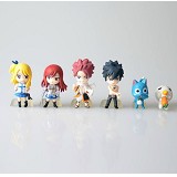 Fairy Tail anime figures set(6pcs a set)