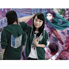 Attack on Titan anime long sleeve hoodie(green)