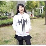 Kill LA Kill anime winter thick hoodie(white)