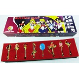 Sailor Moon anime key chains set(8pcs a set)