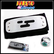 Naruto anime headband+ring