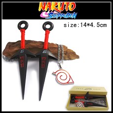 Naruto cos weapns+necklace