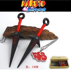 Naruto cos weapns+necklace