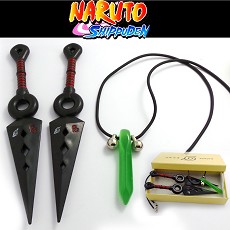 Naruto cos weapns+necklace