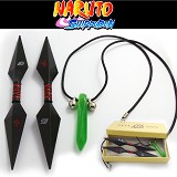 Naruto cos weapns+necklace