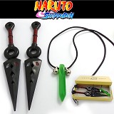 Naruto cos weapns+necklace