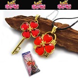 Shugo Chara lovers anime necklace(red)