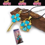 Shugo Chara lovers anime necklace(blue)