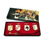 Attack on Titan anime necklaces set of 5pcs