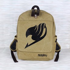 Fairy Tail anime canvas backpack bag