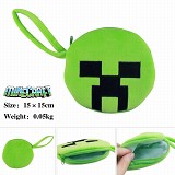 Minecraft anime plush wallet/coin purse