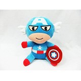 12inches Captain America sit anime plush doll