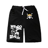 One Piece luffy One Piece law anime middle pant/trouser