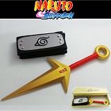 Naruto anime cos headband + weapon a set