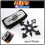 Naruto cos headband+weapon