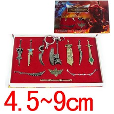 League of Legends anime key chains set