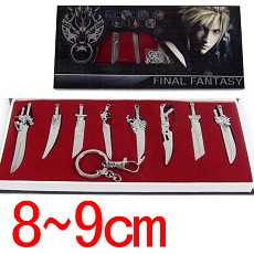 Final Fantasy anime key chains set(8pcs a set)