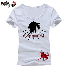 Akuma no Riddle anime cotton t-shirt for female