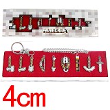 Minecraft anime key chains set(9pcs a set)