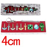 Minecraft anime key chains set(9pcs a set)