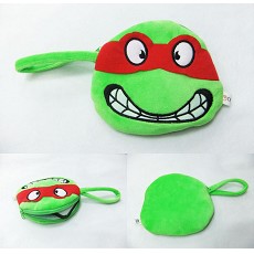 Teenage Mutant Ninja Turtles anime plush coin purse/wallet(red)