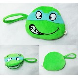 Teenage Mutant Ninja Turtles anime plush coin purse/wallet(blue)