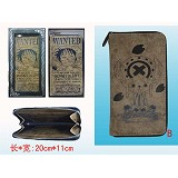 One Piece chopper anime pu long wallet