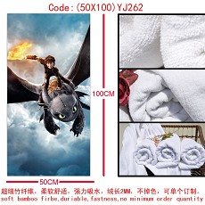 How to Train Your Dragon anime bath towel(50X100)YJ262