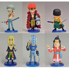 One Piece anime figures(6pcs a set)