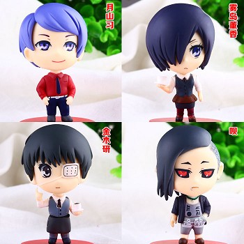 Tokyo ghoul anime figures(4pcs a set)