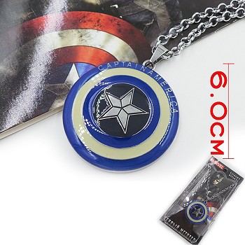 Captain America anime necklace