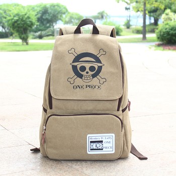 One Piece anime canvas backpack bag