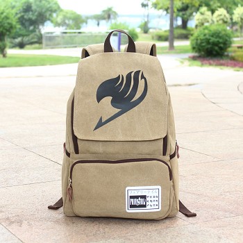 Fairy Tail anime canvas backpack bag