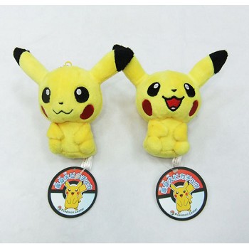 5inches Pikachu anime plush dolls(2pcs a set)