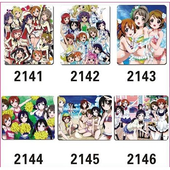 Love Live anime mouse pads(6pcs a set)