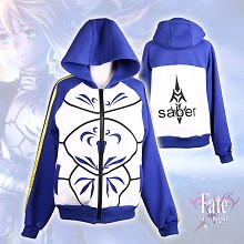 Fate sabert anime winter thick hoodie