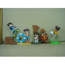 Detective conan anime figures(5pcs a set)