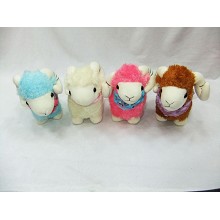 7inches sheep plush dolls(4pcs a set)