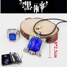 Kuroshitsuji anime necklace+ ring