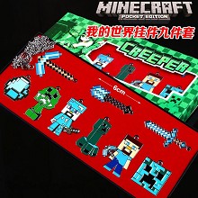 Minecraft anime necklaces(9pcs a set)