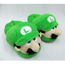 Super Mario anime plush slipper shoes a pair