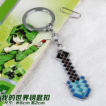 Minecraft anime key chain